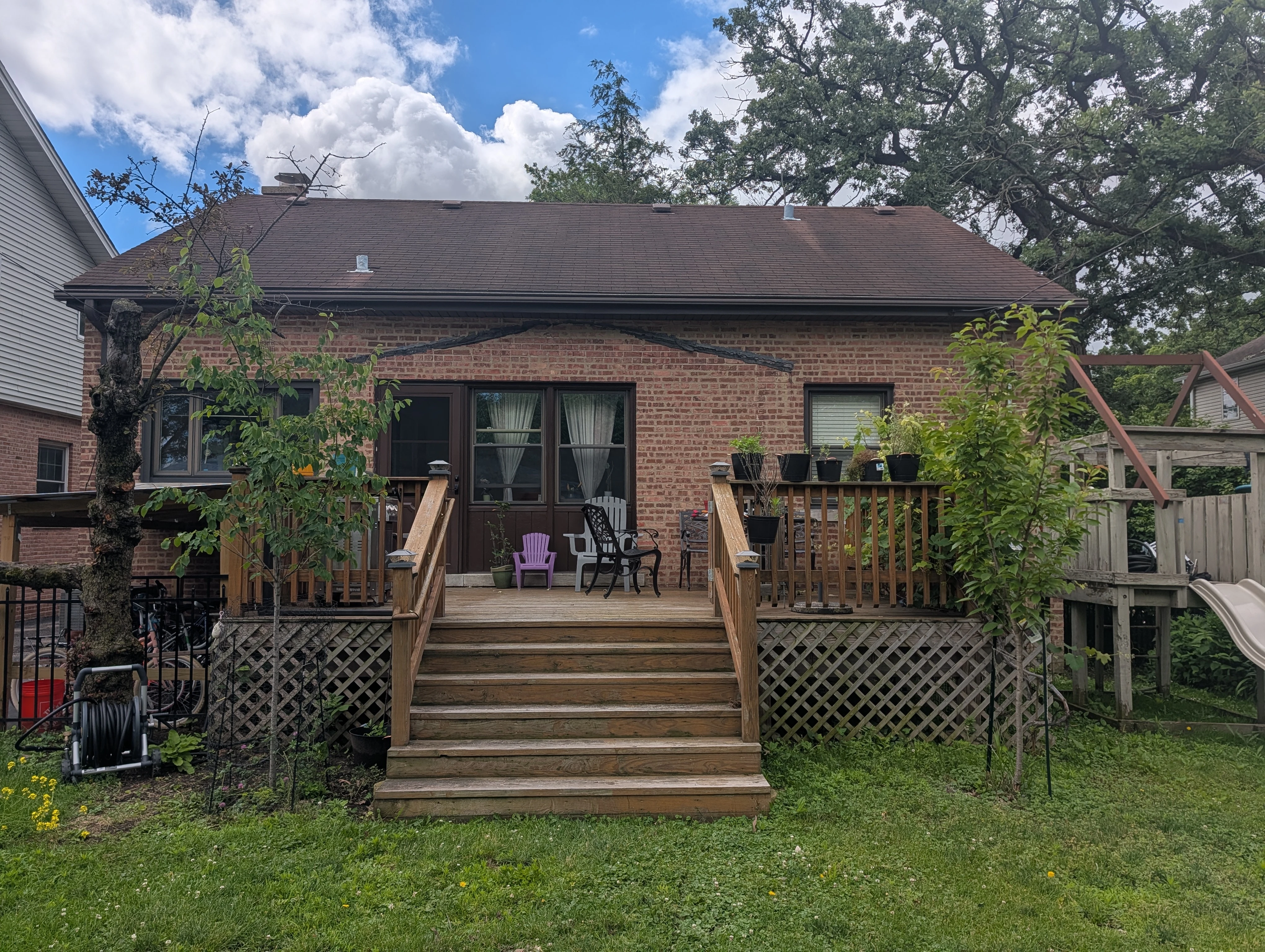 The current deck after 9 years of use (front view).