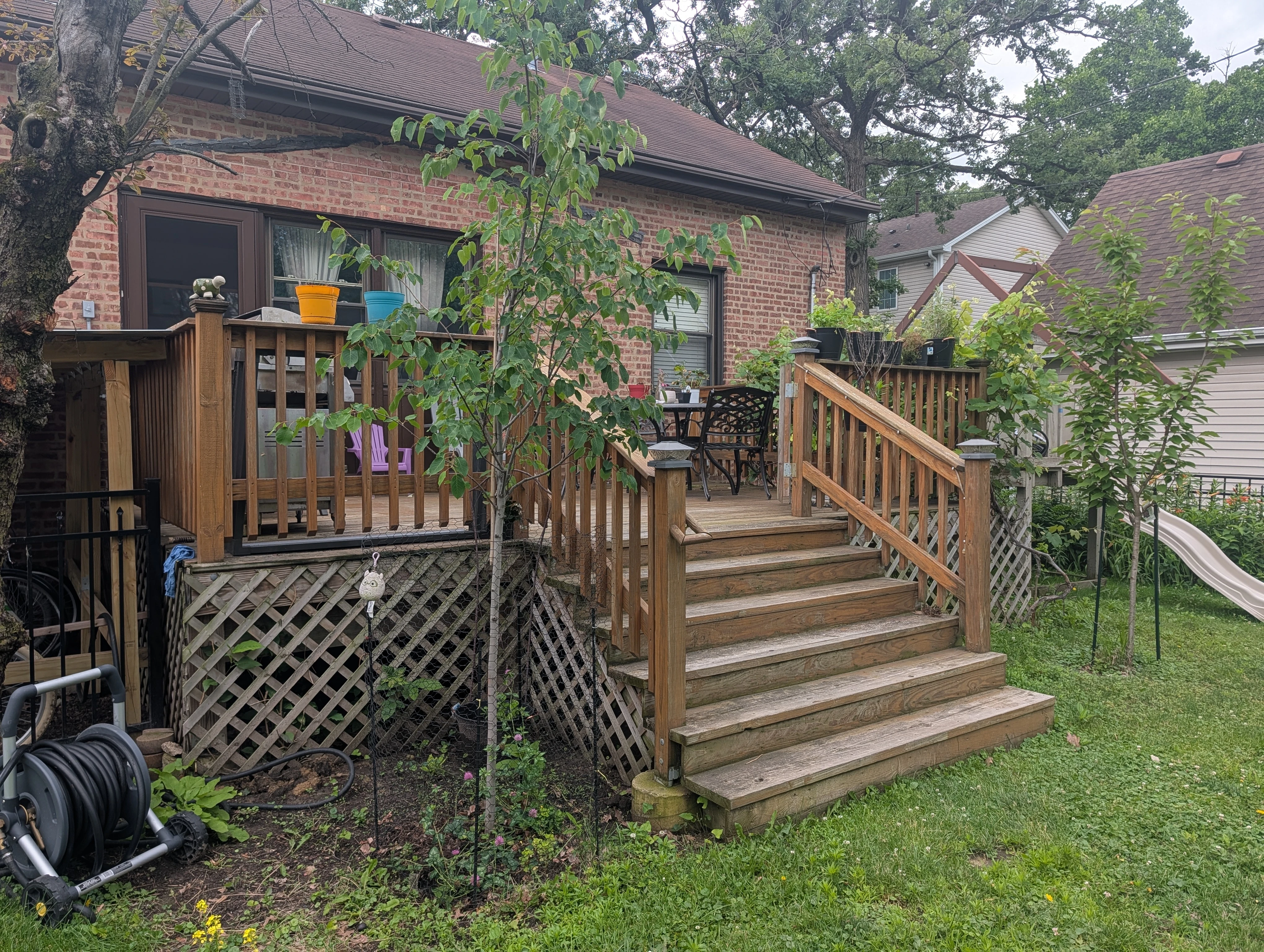 The current deck after 9 years of use (left view).